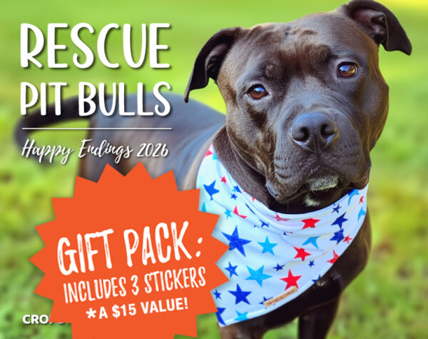 2026 Pit Bull Calendar Gift Pack with Stickers